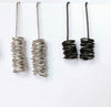 Anna Davern silver coil earrings, alternate view