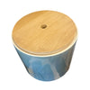 Anne Black porcelain onion pot, alternate view