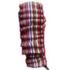 Axel Mano gros grain happiness belt in multi colour stripe