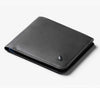 Bellroy Hide & Seek leather wallet in basalt/indigo, closed front view