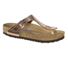 Birkenstock Gizeh thong sandal in metallic copper, side view