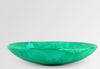 Dinosaur Designs Atelier resin salad bowl in leaf, emerald green, side view
