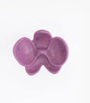 Dinosaur Designs Orchid resin ring in grape purple, top view of the petals