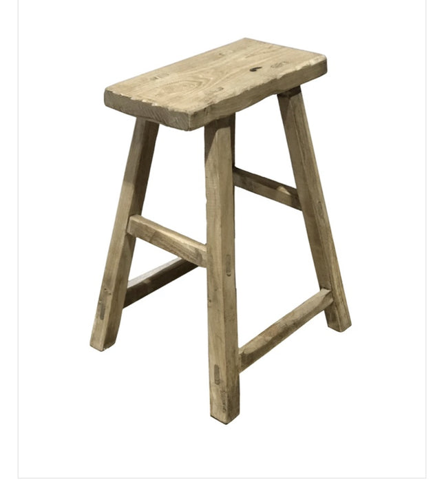 Elm work stool