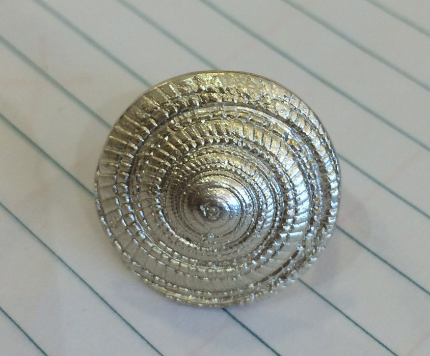 Ring: spiral shell silver