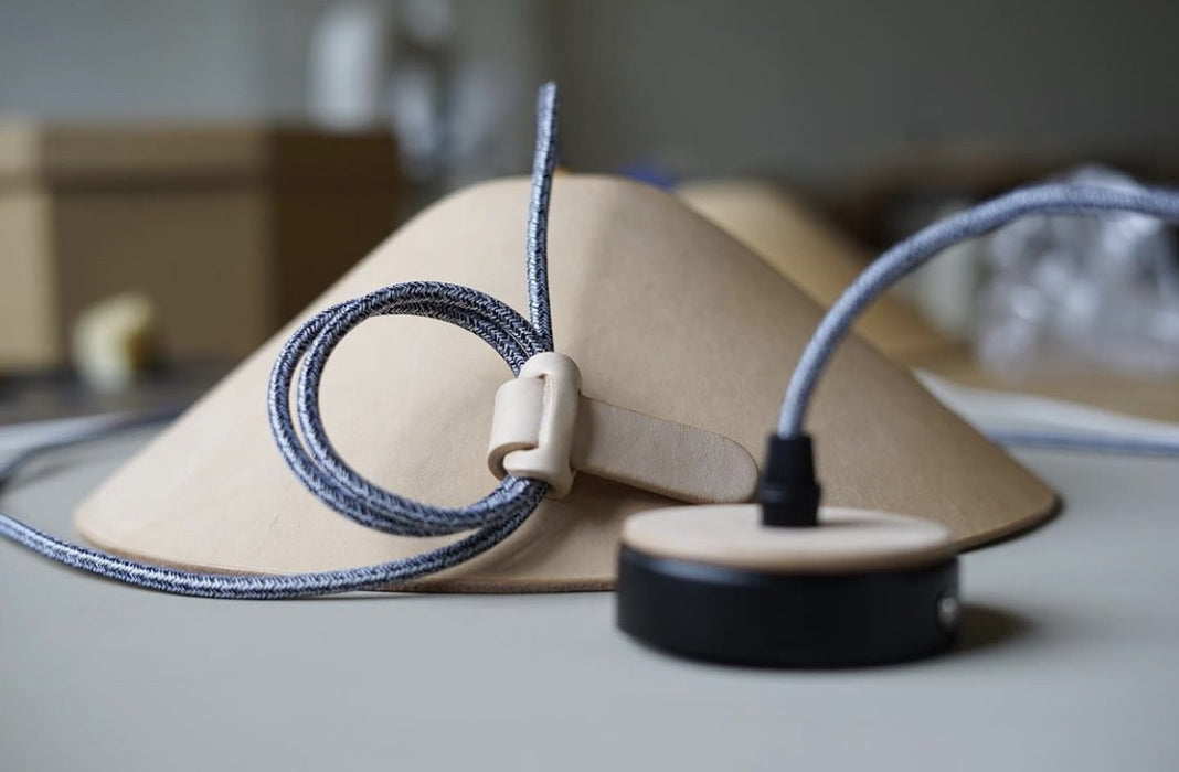 IEFrancis leather loop light pendant, alternate view