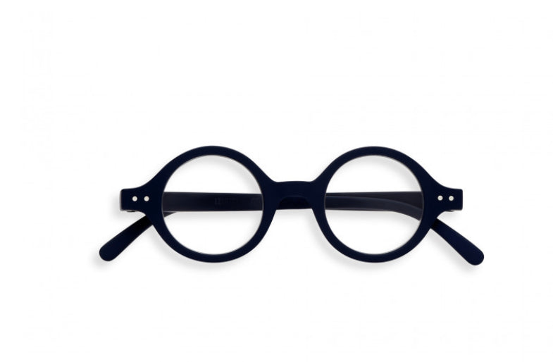 Izipizi round reading glasses in navy blue