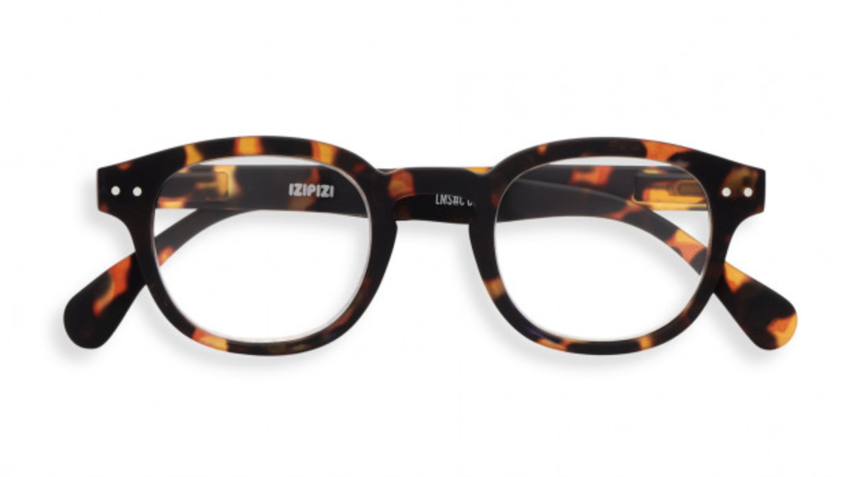 Izipizi square reading glasses in tortoise