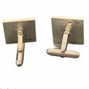 Katheryn Leopoldseder square textured silver cufflinks, alternate view