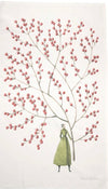 Laura Stoddart illustrated tea towel, alternate view