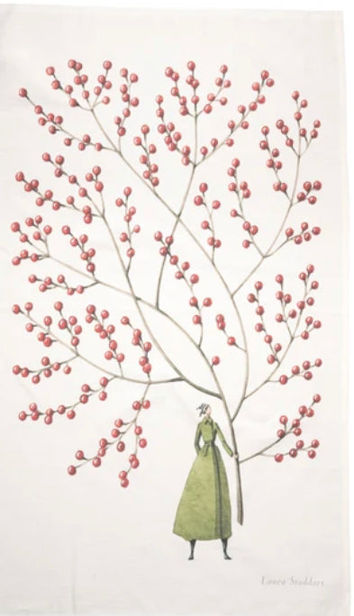 Laura Stoddart illustrated tea towel, alternate view