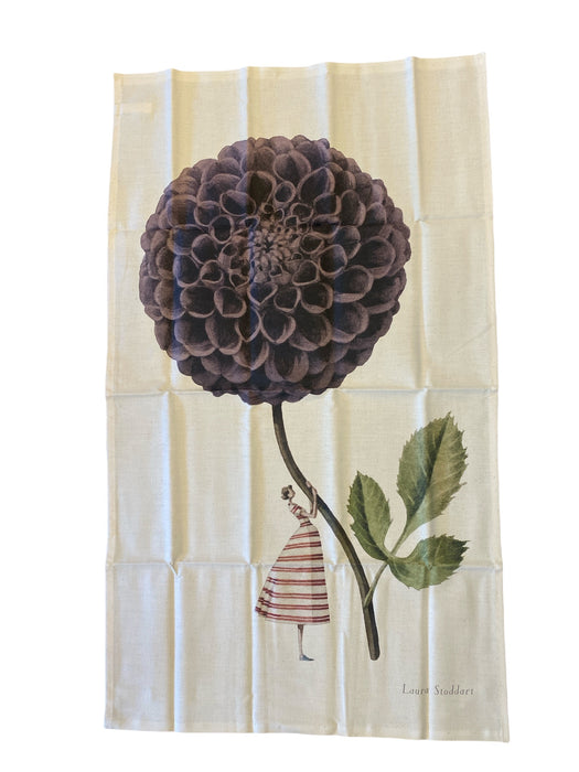 Laura Stoddart illustrated tea towel, alternate view