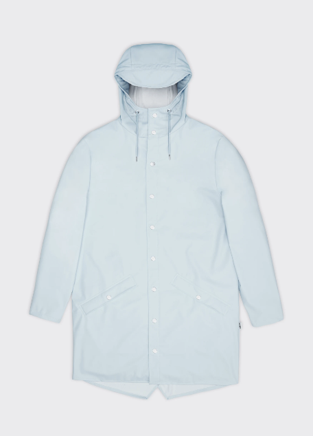 Rains long rain jacket, alternate view