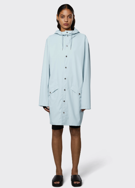 Rains long rain jacket, alternate view