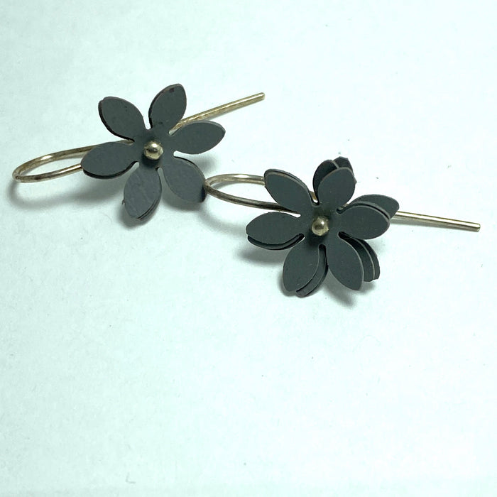 Vicki Mason daisy hook earrings, alternate view